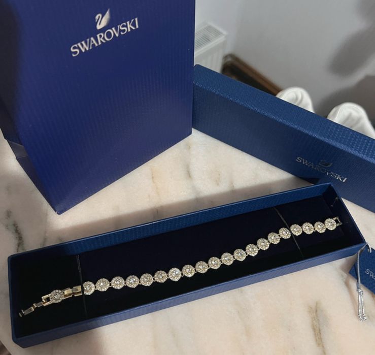 Bratara Swarovski Angelic Tennis Aur
