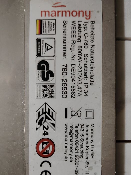 Panou radiant infraroșu marmony C-780