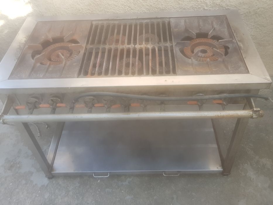 Kafe va oshxonalar uchun zanglamas metaldan (nerjaveyka) gaz plita sot