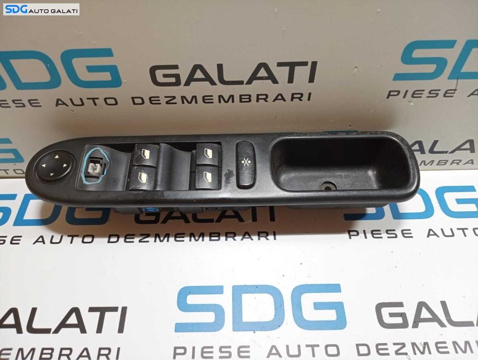 Rama Maner cu Butoane Geamuri Usa Portiera Stanga Fata Sofer Peugeot 307 2002 - 2008 Cod 96351624XT [M6693]