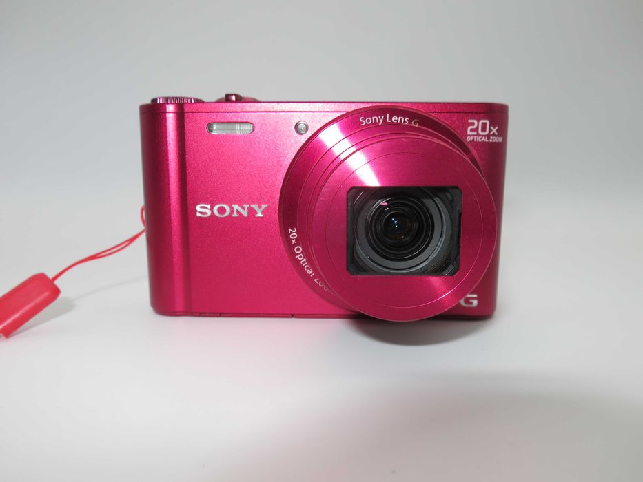 Sony CyberShot WX300 ултра компактен цифров фотоапарат, дигитална камера в червен цвят, като НОВА, без следи от употреба, работи перфектно!
