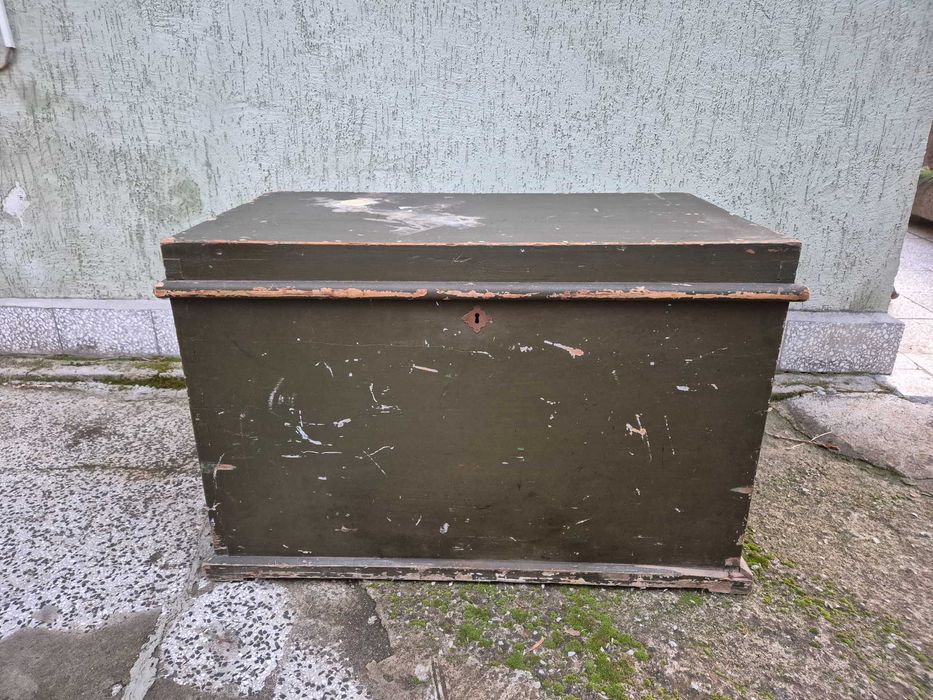 Антикварен-Стар Военен Генералски Сандък 1942 г.