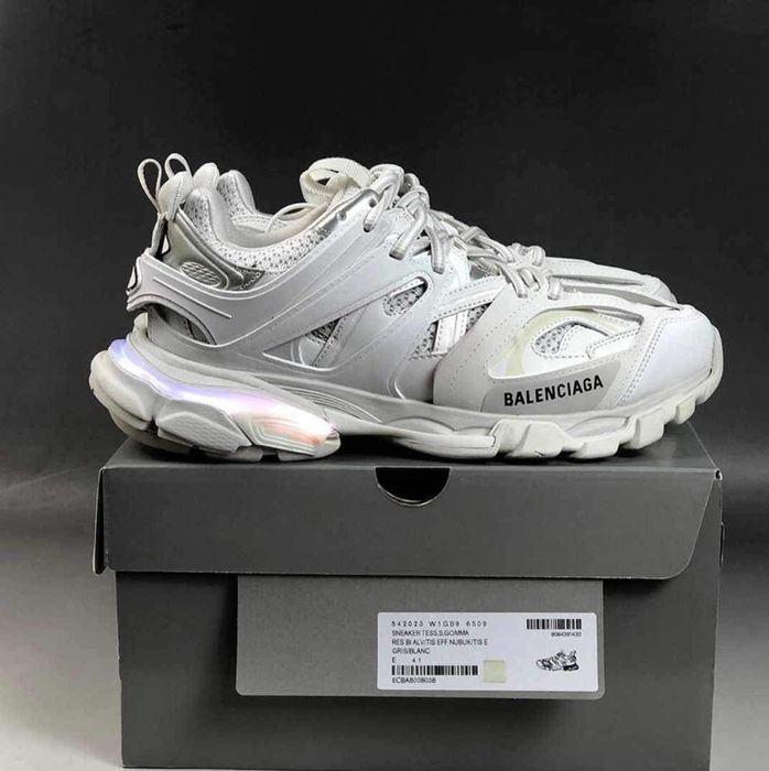 Balenciaga track led alb