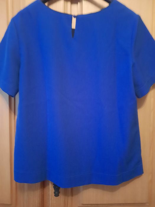 Frumoasa bluza dama albastra cu broderie mărimea XL