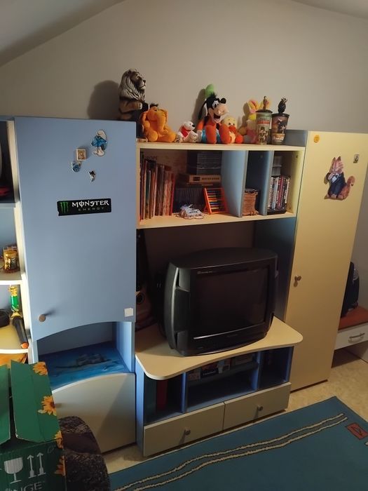 Секция+бюро+легло с повдигащ се механизъм