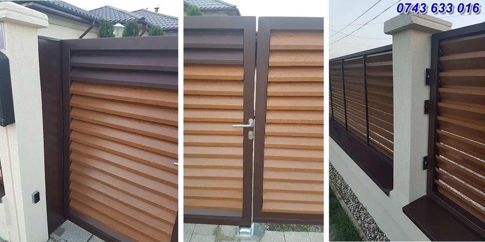 Garduri Și porți din șipcă metalică jaluzele orizontale plasa