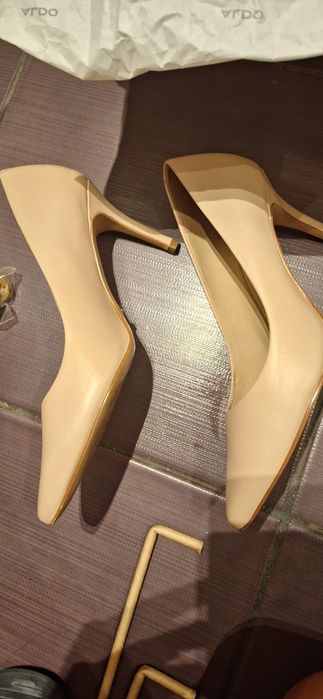 Pantofi stiletto piele naturala