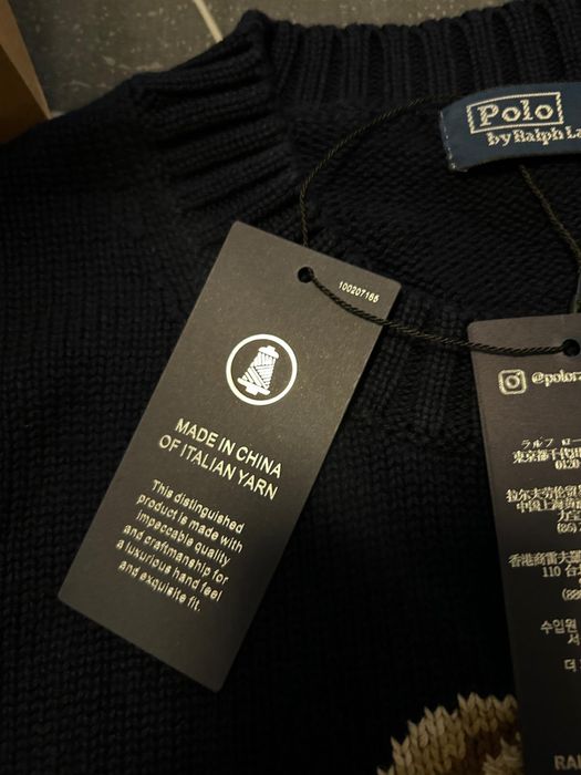 Pulover Polo Ralph Lauren RL Bear print America