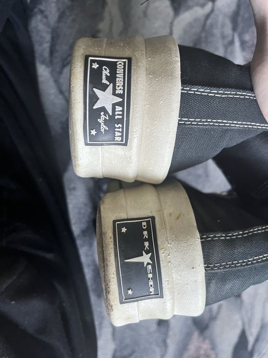 кеды rick pwens converse dbl drkstar