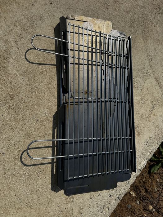 Vand gratar din tabla de 3mm,portabil, inaltime ajustabila,gratar inox