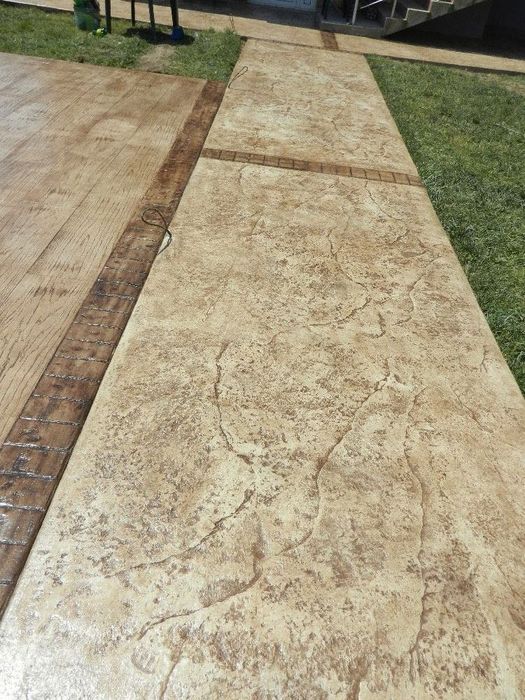 Шлайфан Бетон , Ресан, Щампован