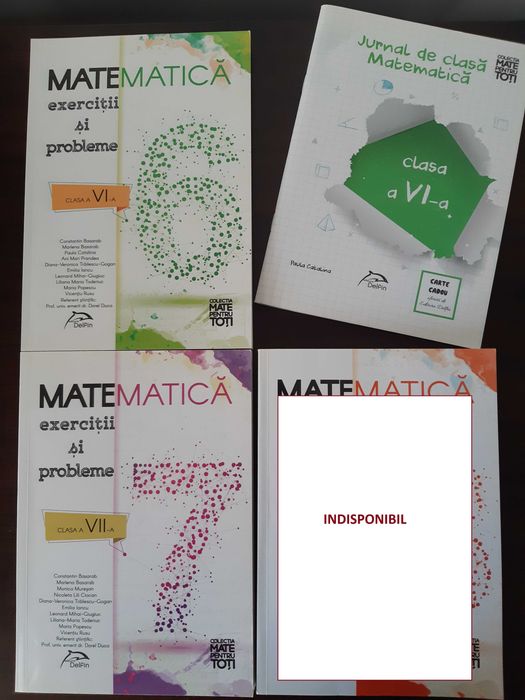 Manuale și auxiliare matematică pentru gimnaziu (clasele 5-8)