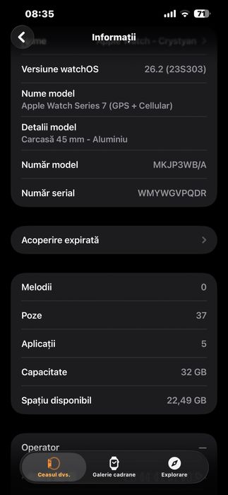 Vand Apple watch series 7 45mm