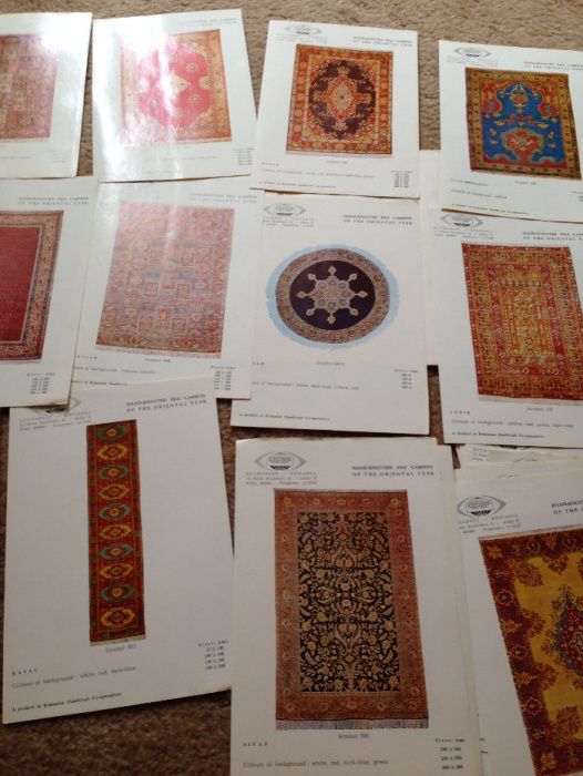 ICECOOP IMPORT-EXPORT - catalog covoare româneşti, anii "70.