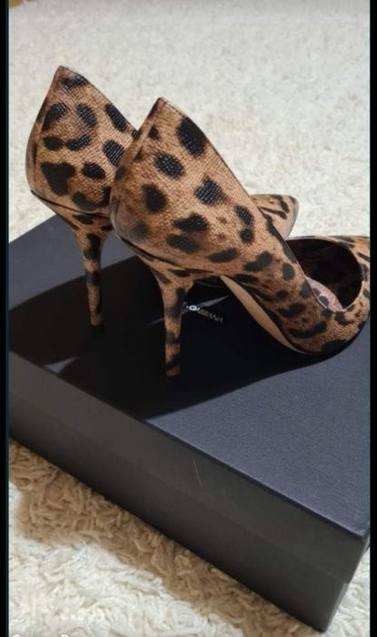 Pantofi dama animal print/leopard-print Dolce Gabbana