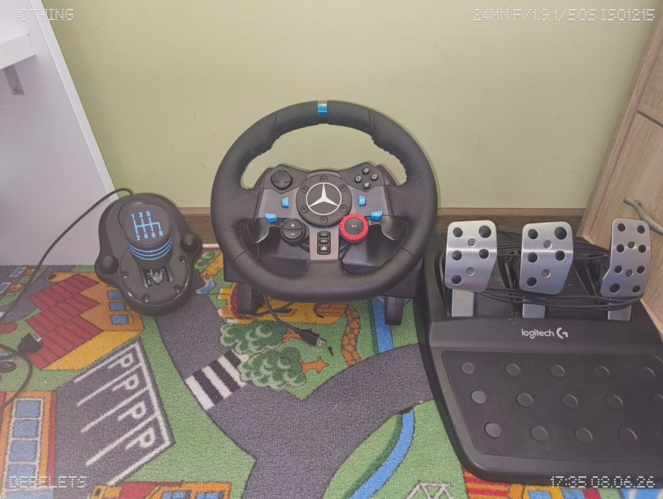 Logitech G29, с модификации + Shifter