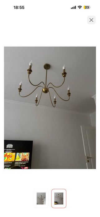 Продам новую люстру