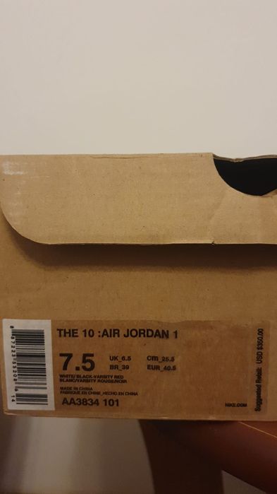 Air Jordan 1 Off White Chicago