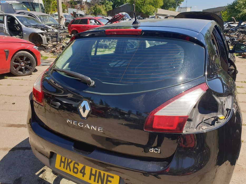 Haion Hayon Portbagaj Dezechipat cu Luneta Geam Sticla Renault Megane 3 Hatchback 2008 - 2016 [K5635]