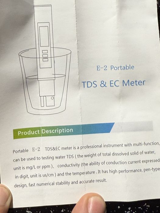 Tester puritate apă