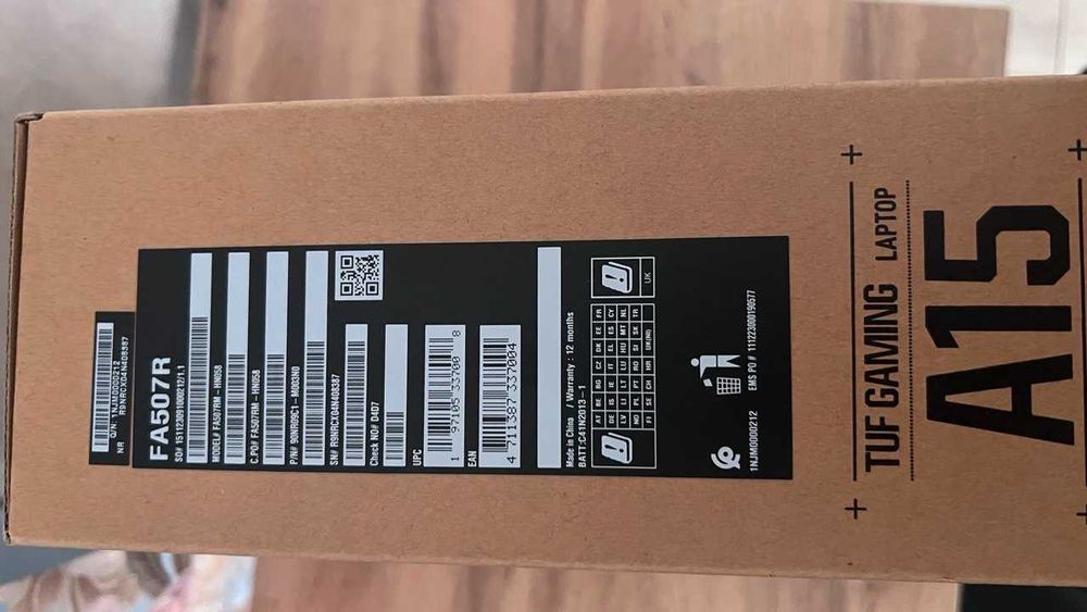 Мощный ноутбук идеал холатда II ASUS TUF GAMING A15 FA507R