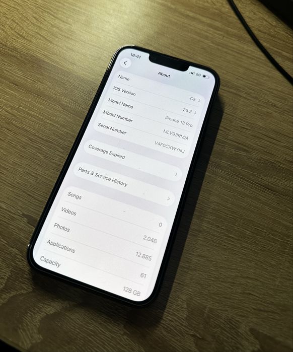 iPhone 13 pro Graphite 128gb 80%