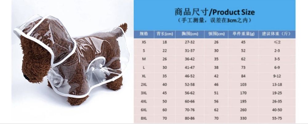 Дождевик для собаки