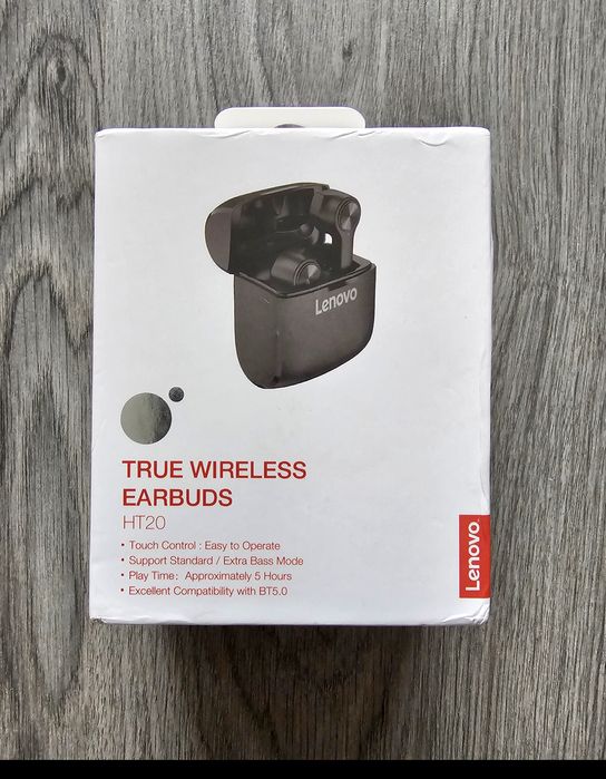 Нови Lenovo True Wireless Earbuds HT20