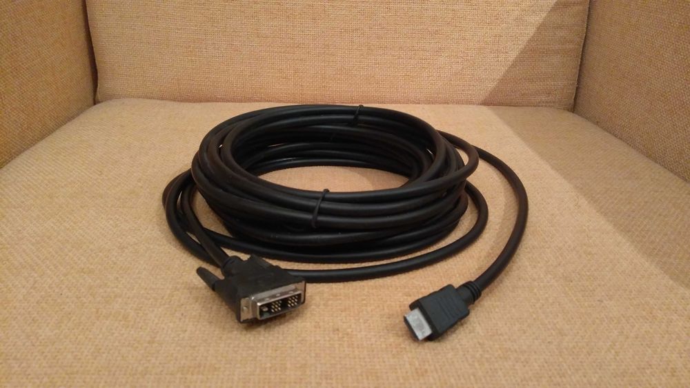 Cablu DVI - HDMI - 10m - stare FOARTE BUNA