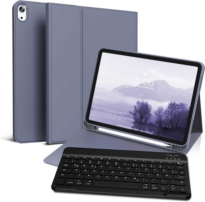 Кожен Калъф с клавиатура за таблет Lenovo Samsung Ipad Microsoft Surface за 8 модела