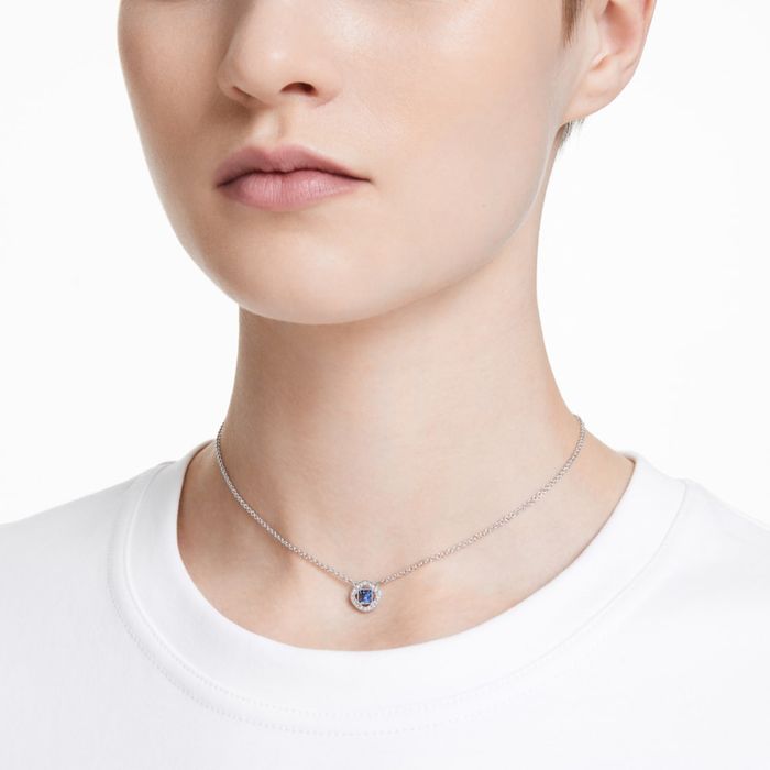ангелско сребърно колие Сваровски Swarovski