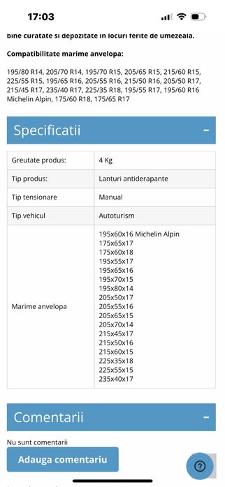 Lanturi autoderapante auto Konig cb12-09