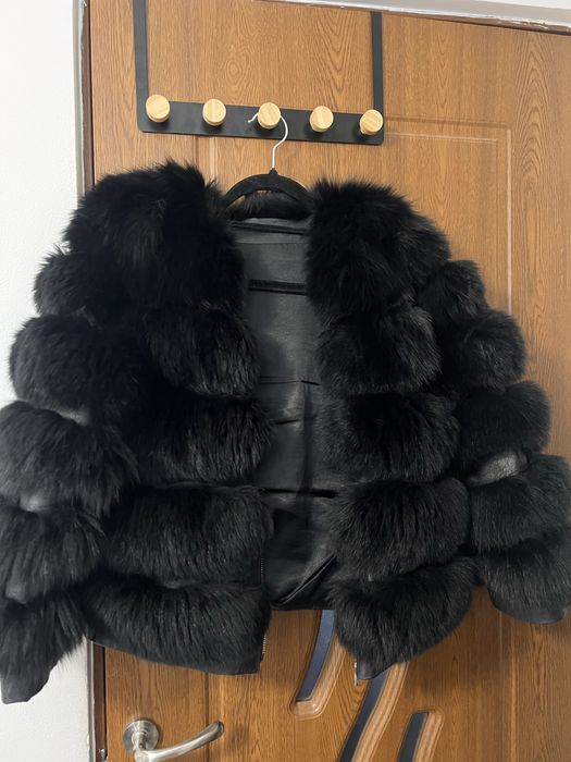 Haina blana de vulpe neagra S-M