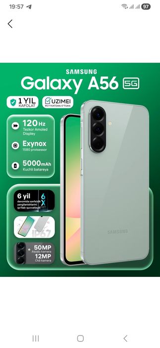 Samsung A 56 5G sotiladi