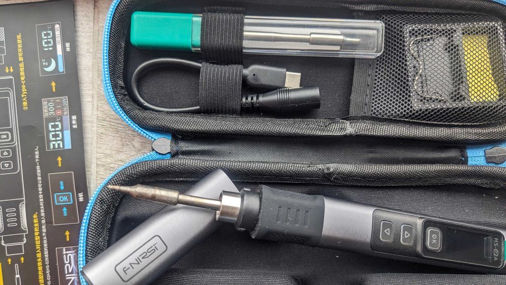 Set Pistol lipit smart Fnirsi HS-02A USB-C letcon + 2 varfuri