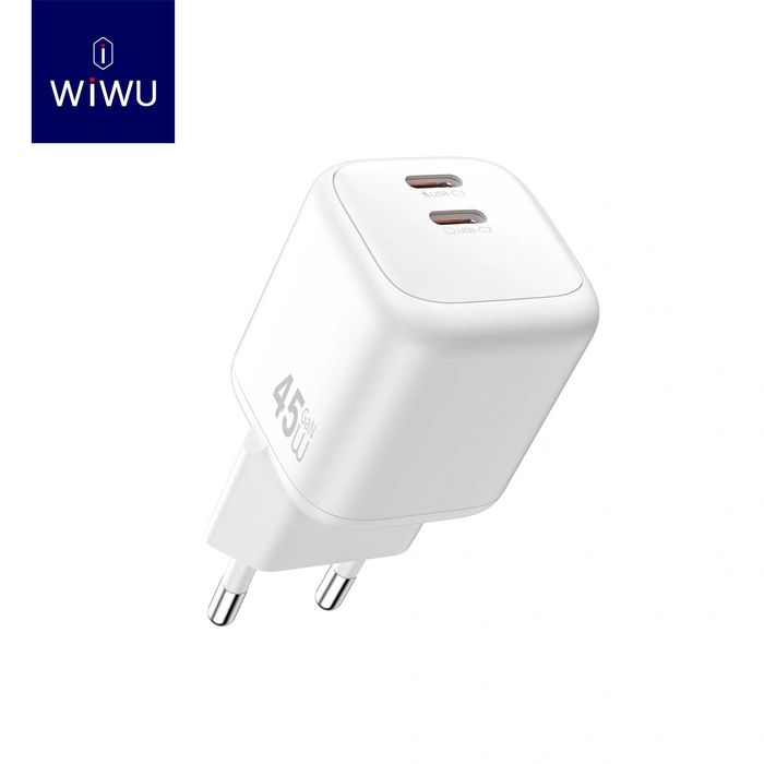 WiWU Wi-G025 Cube 45W GaN Adapter 2C For Macbook iPad iWatch iPhone 17