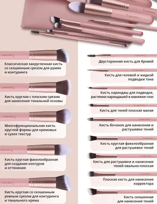 Набор кистей для макияжа