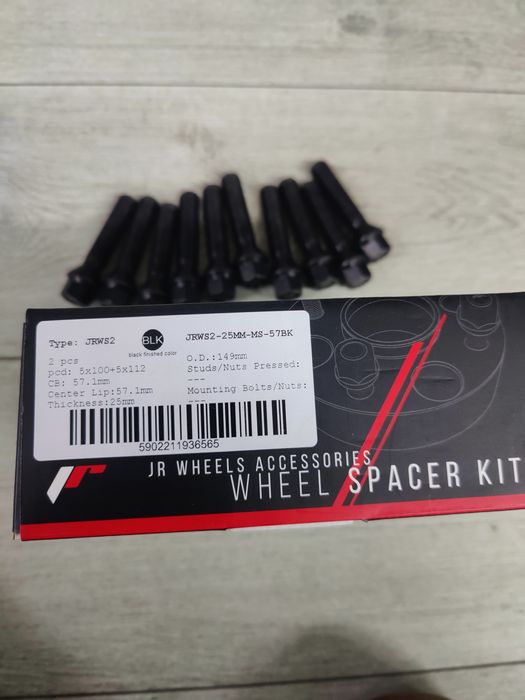 Distantieri 25mm Audi Vw Skoda Seat 5x100/5x112 Japan Racing +prezoane