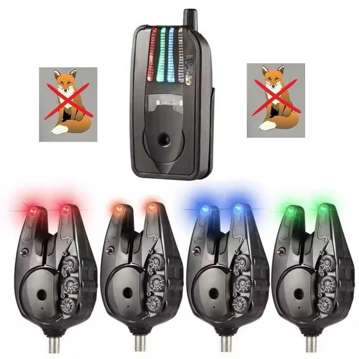 ПРОМО Сигнализатори за Риболов Jy-82 PRO 4+1 Като Fox RX+