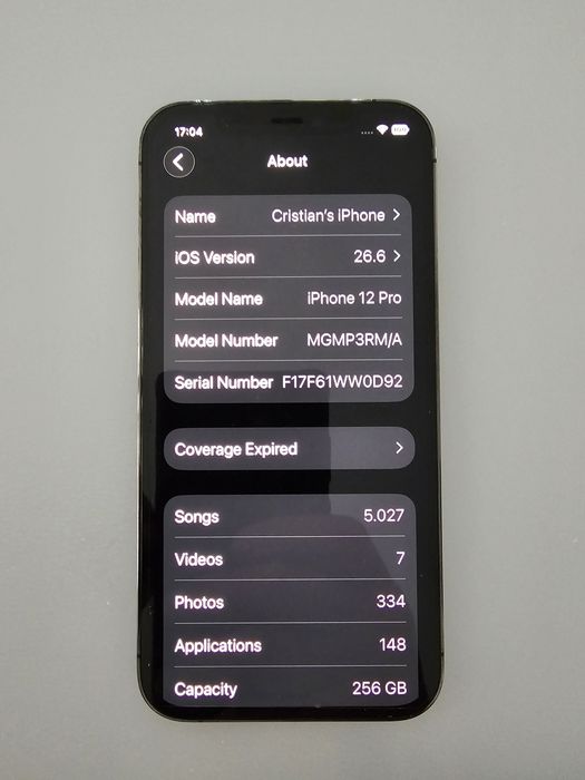 IPhone 12 Pro 256gb impecabil-disponibil după 01.09.2026
