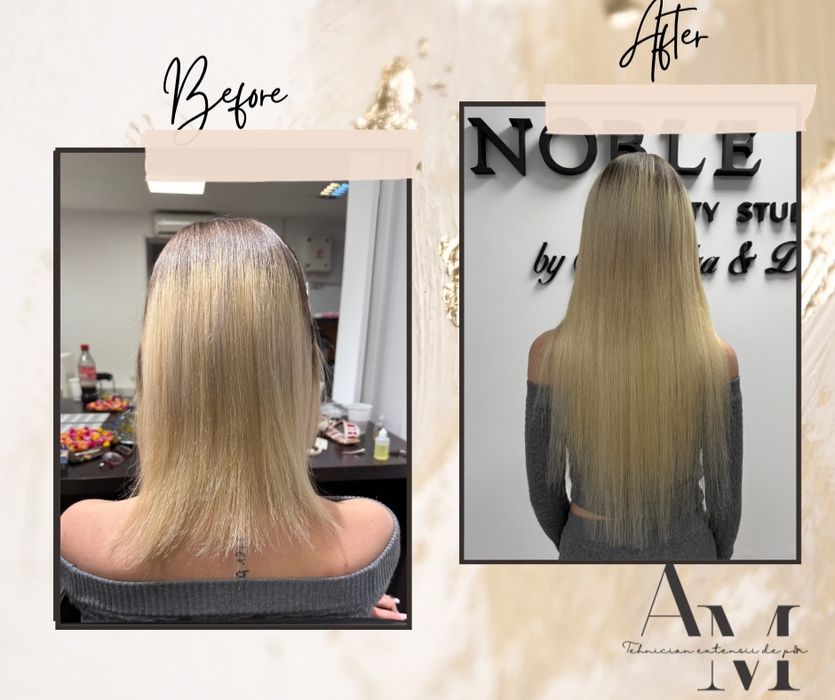 Montaj extensii de păr – volum și lungime instant