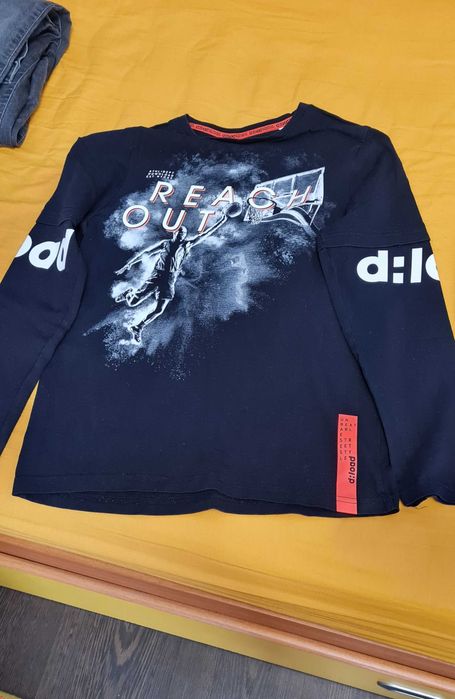 blugi baieti si 2 tricouri maneca lunga C&A