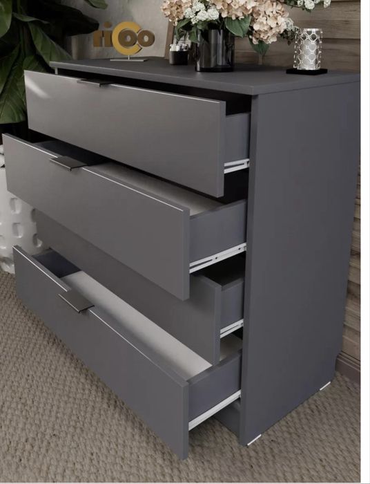 Детский комод серого цвета