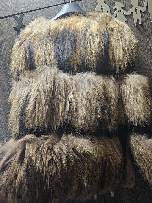 Дамско палто естествен косъм