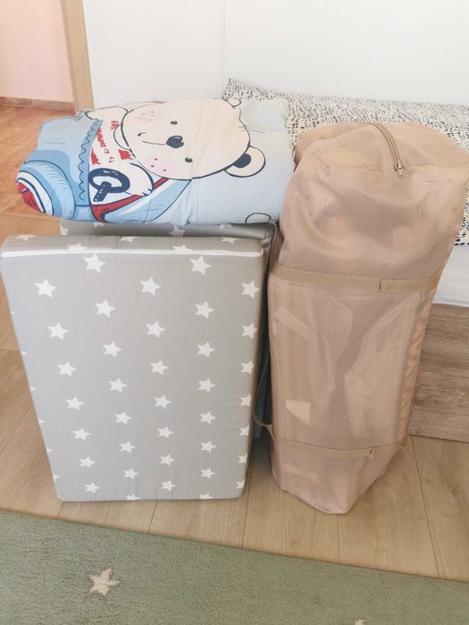 Преносима кошара + сгъваем матрак