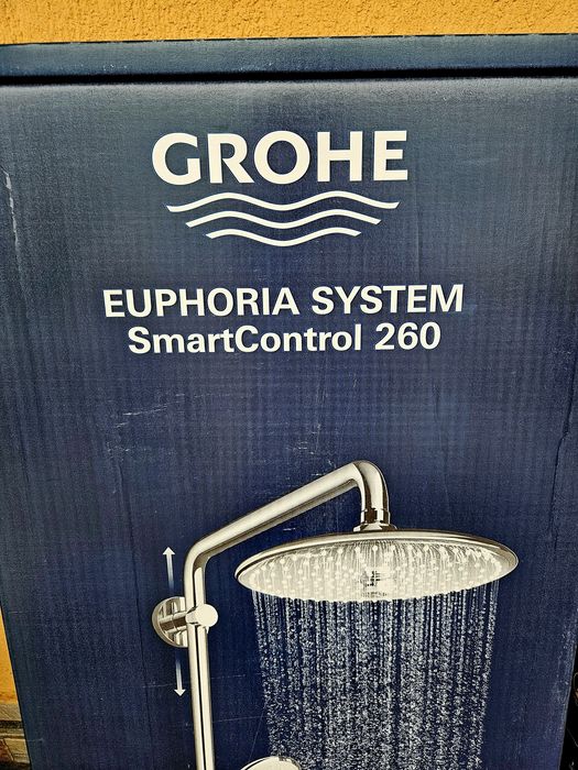 Grohe Euphoria System SmartControl 260- Set de duș Mono cu termostat, crom