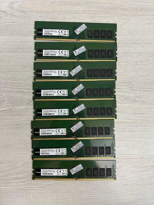 4 шт ОЗУ Lexar DDR4 8GB — отличное б/у