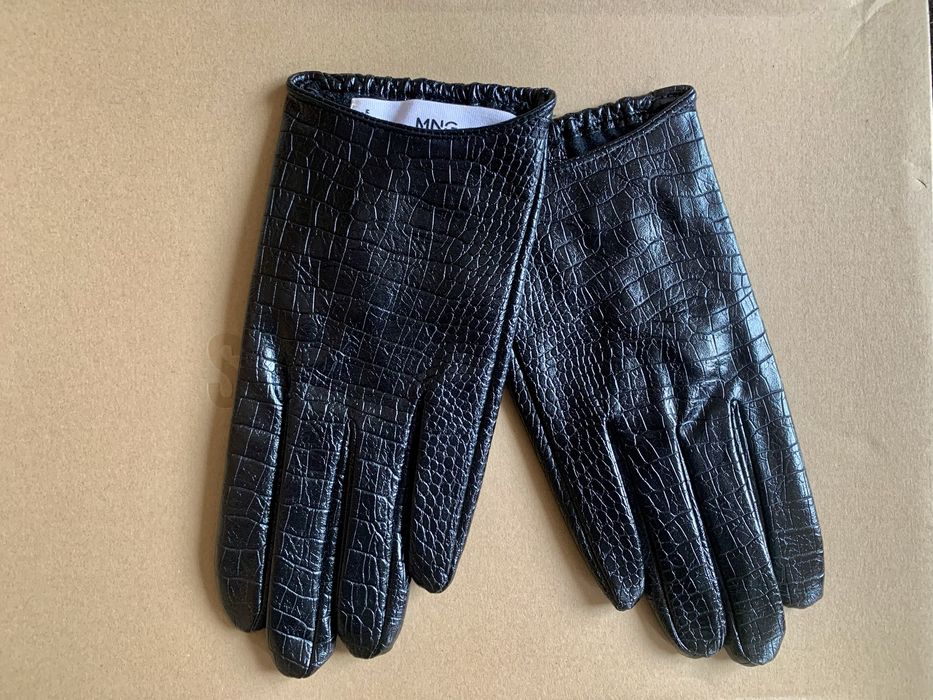 MANGO черни ръкавици S размер - НОВИ
