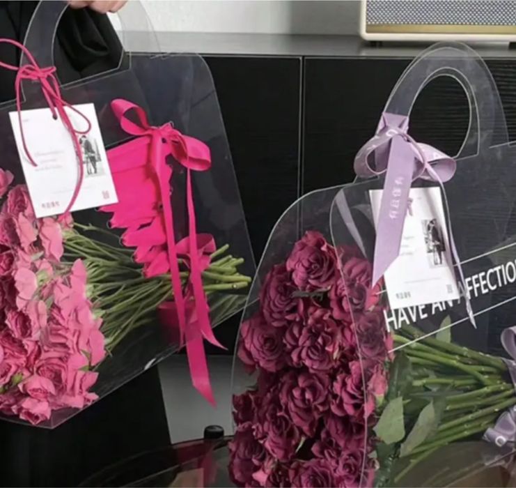 Сумка пластиковая для цветов