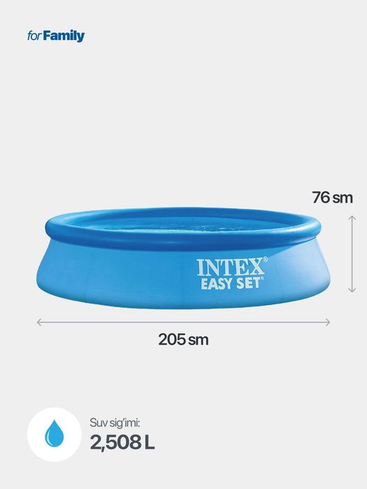 Ishiriladigan INTEX basseyn turli o'lchamda optom narxda,